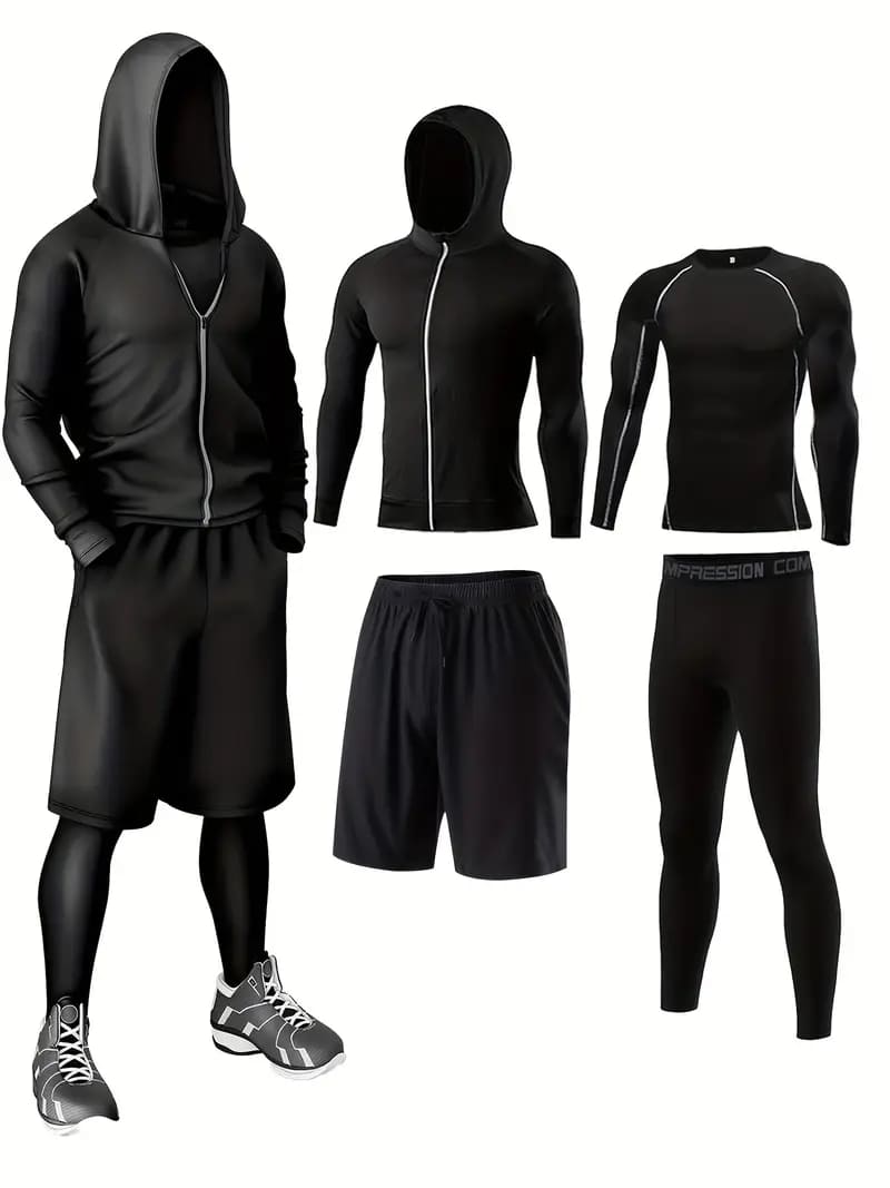 Men's 4-Piece Activewear Set